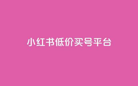 小红书低价买号平台 - 抖音24小时平台有哪些 第1张 小红书低价买号平台 - 抖音24小时平台有哪些 第1张