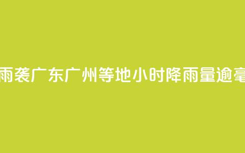 雷雨袭广东 广州等地3小时降雨量逾50毫米 第1张 雷雨袭广东 广州等地3小时降雨量逾50毫米 第1张