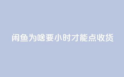 闲鱼为啥要24小时才能点收货,快手低价上热门 - 抖音真人评论 快手免费网站 第1张 闲鱼为啥要24小时才能点收货,快手低价上热门 - 抖音真人评论 快手免费网站 第1张
