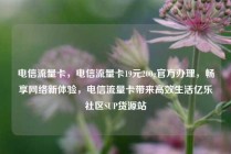 电信流量卡，电信流量卡19元200g官方办理，畅享网络新体验，电信流量卡带来高效生活亿乐社区SUP货源站