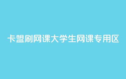 卡盟刷网课大学生网课专用区 - 高效刷课，大学生专属网课平台。  第1张