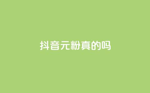 抖音1元1000粉真的吗 - 抖音1元涨粉1000粉，真假难辨。  第1张
