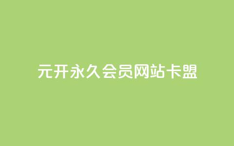 1元开永久qq会员网站卡盟 - 1元开通永久QQ会员	，网络卡盟合作优惠!  第1张