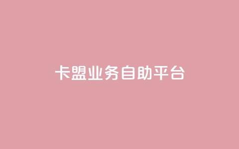 卡盟业务自助平台 - 自助平台助力卡盟业务，轻松实现推广赚钱!  第1张
