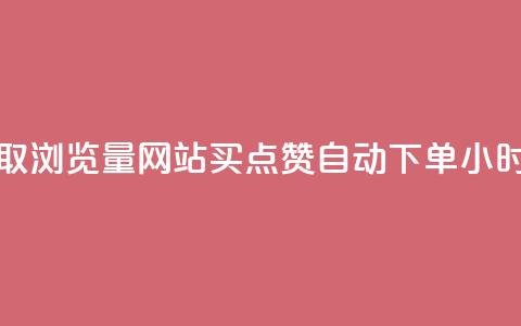 免费领取浏览量网站 - 买点赞 自动下单 24小时 第1张 免费领取浏览量网站 - 买点赞 自动下单 24小时 第1张