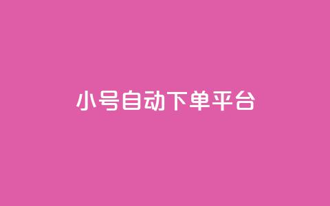 ks小号自动下单平台 - 实用的KS小号自动下单服务，快速、方便、高效~  第1张