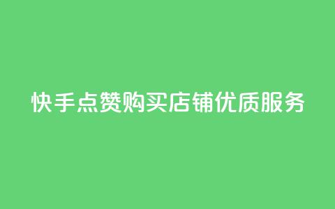 快手点赞购买店铺优质服务 第1张 快手点赞购买店铺优质服务 第1张