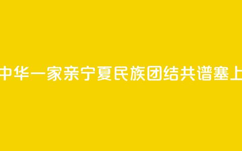 【铸牢共同体 中华一家亲】宁夏:民族团结 共谱塞上江南新篇章 第1张 【铸牢共同体 中华一家亲】宁夏:民族团结 共谱塞上江南新篇章 第1张