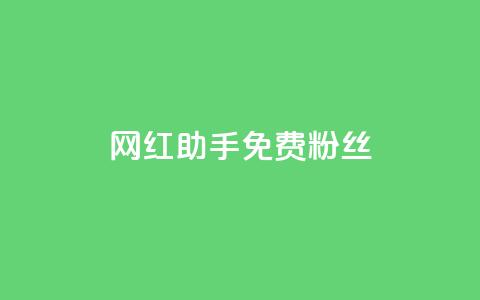 网红助手免费粉丝,抖音快速增长粉丝的软件 - dy低价下单平台闪电 快手抖音点赞链接  第1张