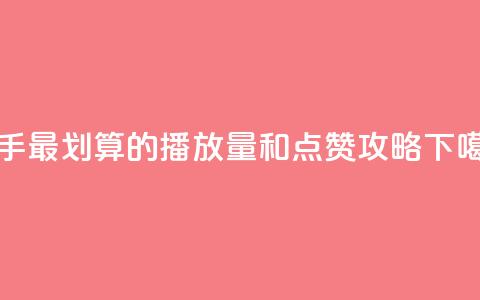 快手最划算的播放量和点赞攻略 第1张 快手最划算的播放量和点赞攻略 第1张