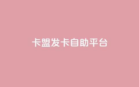 卡盟发卡自助平台 - 独家推荐：高效卡盟发卡自助平台，极致便利快捷~  第1张