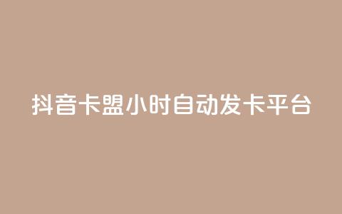 抖音卡盟24小时自动发卡平台,低价卡密货源 - 抖音充值24小时免费下单平台 熊猫业务下单平台  第1张