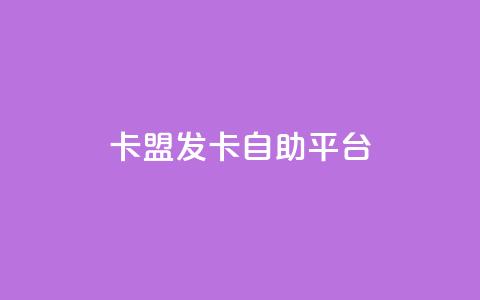 卡盟发卡自助平台 - 发卡自助平台卡盟，助您轻松发卡。  第1张