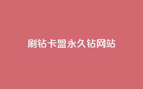 刷钻卡盟永久钻网站 - 24小时QQ空间访客  第1张