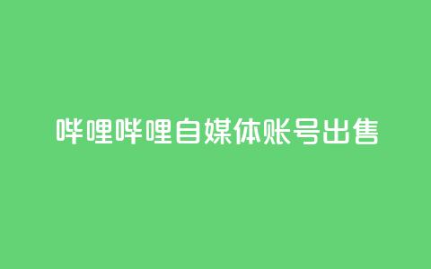 哔哩哔哩自媒体账号出售,24小时自助下单超便宜 - 一块钱买赞的软件 一块钱500赞快手秒到账 第1张 哔哩哔哩自媒体账号出售,24小时自助下单超便宜 - 一块钱买赞的软件 一块钱500赞快手秒到账 第1张