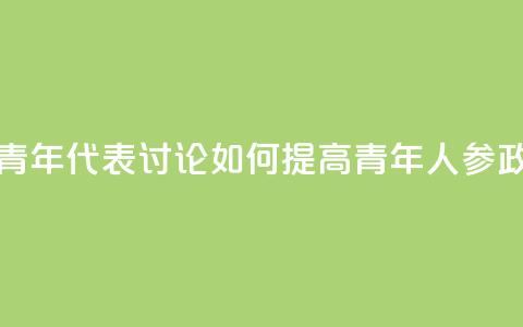 多国青年代表讨论如何提高青年人参政意愿  第1张