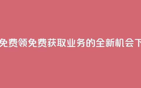 ks业务免费领 - 免费获取KS业务的全新机会!  第1张