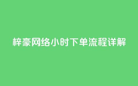 梓豪网络24小时下单流程详解,快手双击24h下单网站 - 快手卖赞软件 dy业务自助下单软件  第1张