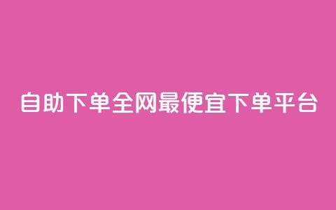 自助下单全网最便宜下单平台,熊猫业务下单平台 - ks业务在线下单平台 抖音点赞24小时在线超低价  第1张