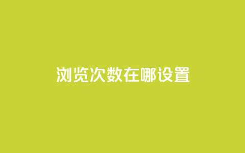 qq浏览次数在哪设置 - 如何设置QQ浏览次数的查看方法! 第1张 qq浏览次数在哪设置 - 如何设置QQ浏览次数的查看方法! 第1张