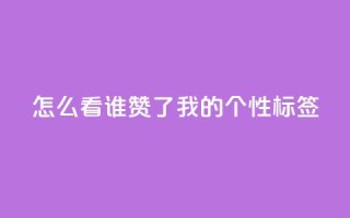 qq怎么看谁赞了我的个性标签,低价一万qq空间访客量 - 24小时下单平台软件哪个最便宜 - 快手1元100粉丝活粉的方法