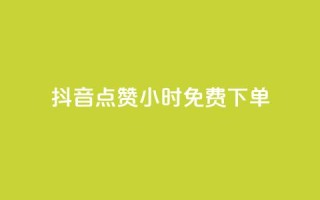 抖音点赞24小时免费下单 - 1元秒一万赞快手