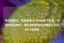 电信流量卡，电信流量卡19元200g官方办理，中国电信流量卡，满足您的移动生活需求亿乐社区SUP货源站