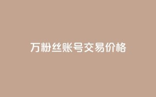 30万粉丝账号交易价格 - 30万粉丝账号交易价格揭秘：惊人价值引爆市场！~