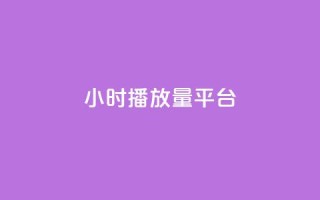 24小时播放量平台 - 24小时播放量平台  全天候在线观看平台!