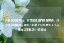 抖音涨流量网站，抖音涨流量网站有哪些，抖音涨流量秘籍，如何在抖音上获得更多关注与曝光亿乐社区SUP货源站