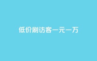 低价刷访客一元一万 - 快手一分钱一万个播放