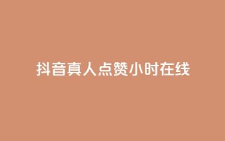 抖音真人点赞24小时在线 - 24小时不间断抖音真人点赞在线服务！