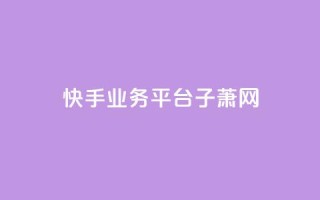 快手业务平台子萧网 - 空间访问量50000免费