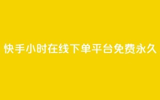 快手24小时在线下单平台免费永久,自助下单24小时平台 - KS业务平台秒到 - dy低价下单