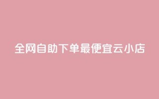 全网自助下单最便宜云小店,抖音24小时自助服务 - 拼多多助力软件免费 - 高效稳定自助下单