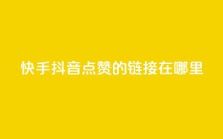 快手抖音点赞的链接在哪里,抖音全网老马最低价下单平台 - 梓豪业务平台登录入口 - 卡盟24小时平台入口