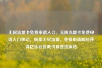 无限流量卡免费申请入口，无限流量卡免费申请入口移动，畅享无尽流量，免费申请即刻获得亿乐社区低价自营货源站