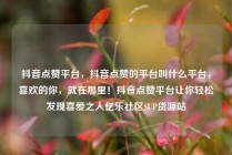 抖音点赞平台，抖音点赞的平台叫什么平台，喜欢的你，就在那里！抖音点赞平台让你轻松发现喜爱之人亿乐社区SUP货源站
