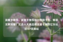 流量卡推荐，流量卡推荐排行榜前十名，畅享无限流量！优选十大高品质流量卡推荐亿乐社区SUP货源站