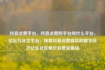 抖音点赞平台，抖音点赞的平台叫什么平台，论坛与社交平台，探索抖音点赞背后的数字经济亿乐社区低价自营货源站