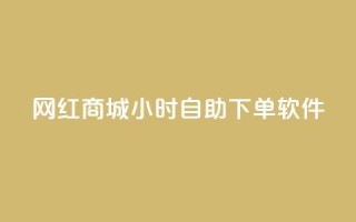网红商城24小时自助下单软件 - 网红商城网红商城