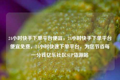 24小时快手下单平台便宜，24小时快手下单平台便宜免费	，24小时快速下单平台，为您节省每一分钱亿乐社区SUP货源站  第1张