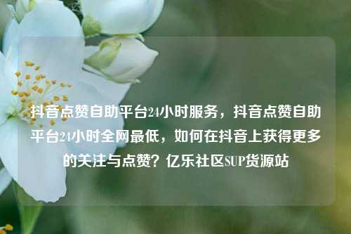 抖音点赞自助平台24小时服务，抖音点赞自助平台24小时全网最低	，如何在抖音上获得更多的关注与点赞？亿乐社区SUP货源站  第1张