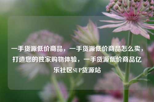 一手货源低价商品，一手货源低价商品怎么卖，打造您的独家购物体验	，一手货源低价商品亿乐社区SUP货源站  第1张