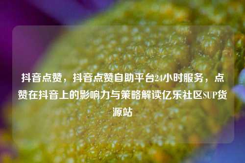 抖音点赞	，抖音点赞自助平台24小时服务，点赞在抖音上的影响力与策略解读亿乐社区SUP货源站  第1张